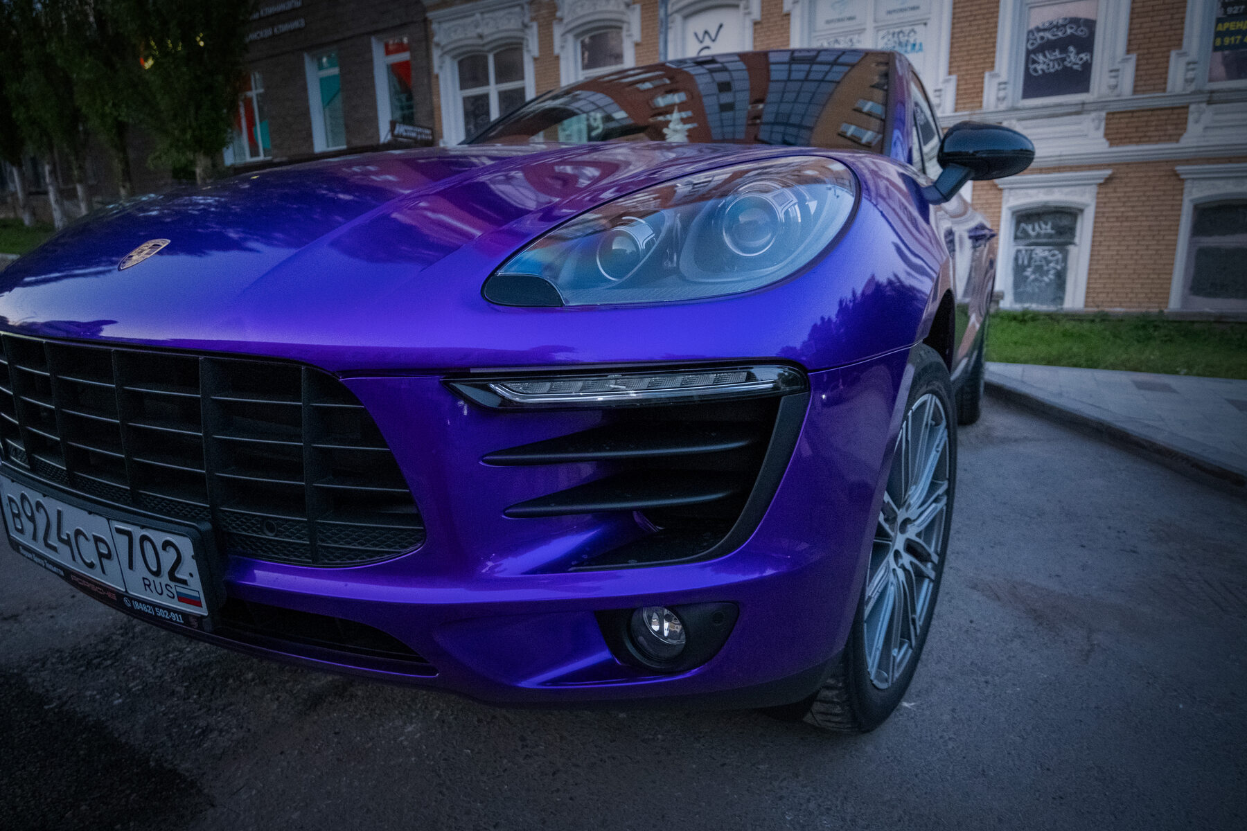 Porsche Cayenne, передняя часть
